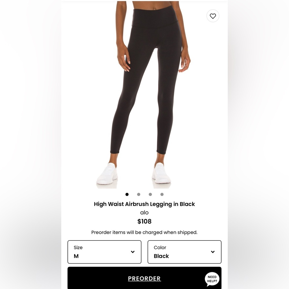 ALO Yoga High Waist Leggings in Black